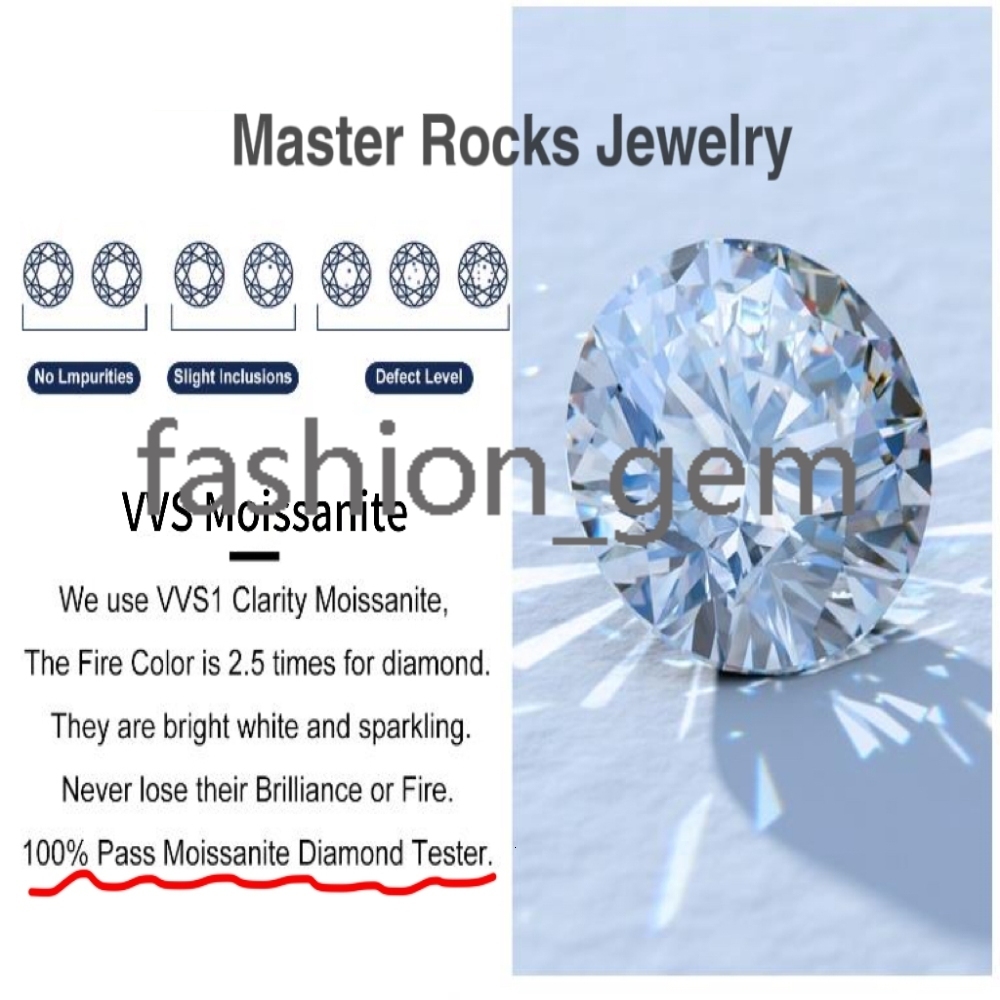 Hip Hop Popular Cuban Link Chain 8mm 15mm 925 Sterling Silver Hand Setting Iced Out VVS Moissanite Cuban Link Chain