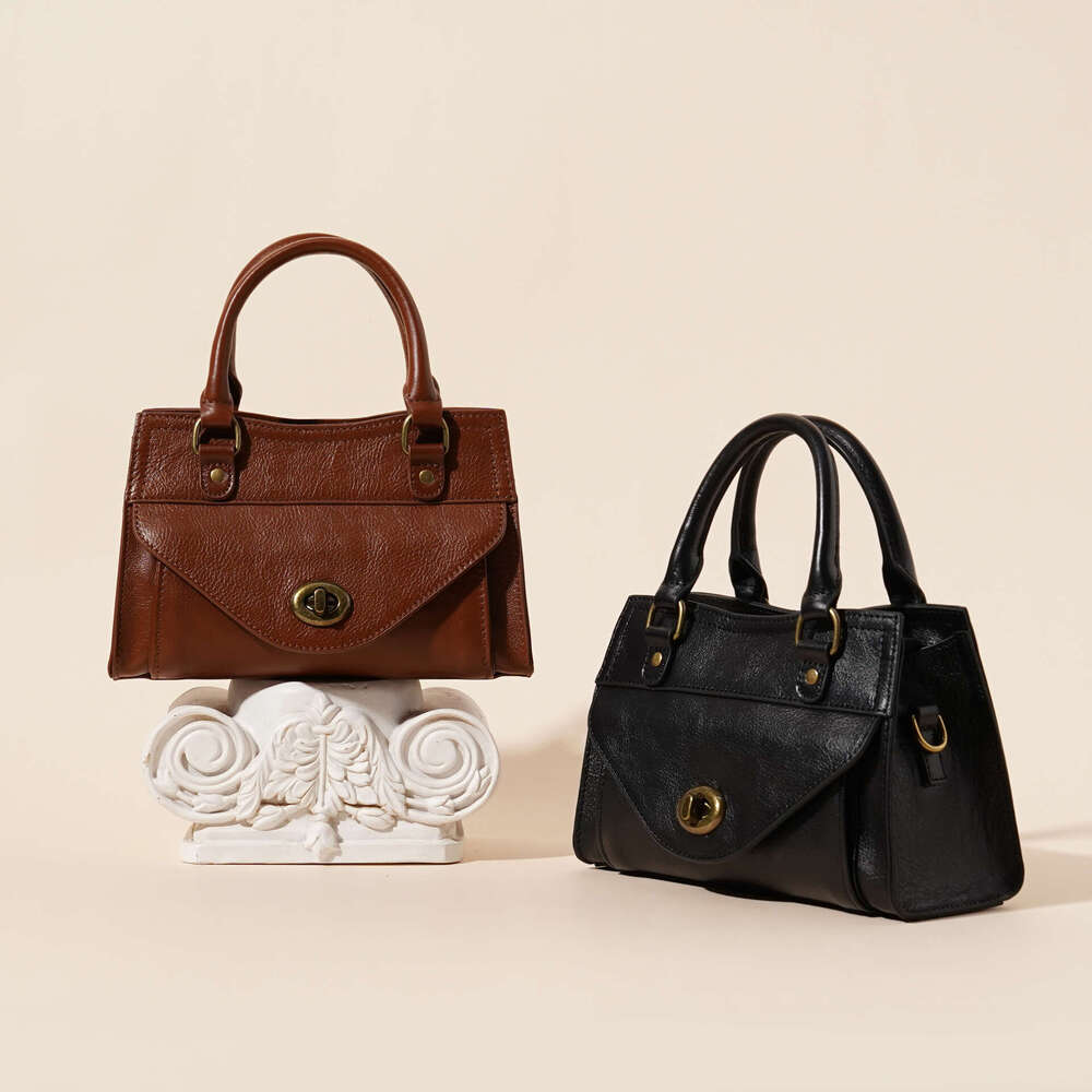 Women's Bag Crossbody Handbag Briefcase Genuine Leather 2025 New Cowhide Trendy Versatile Fashion