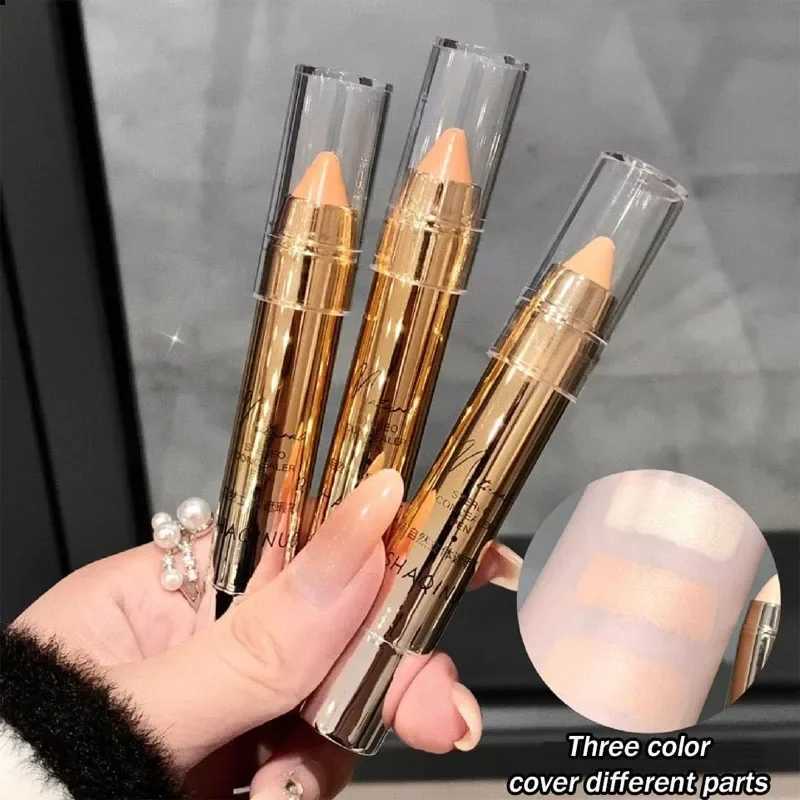 Gold Tube Concealer Pen Natural 3D Face Contouring Crayon Stick Matte Moisturizing Cream Cover Acne Dark Circle Modify Skin Tone XJ250618