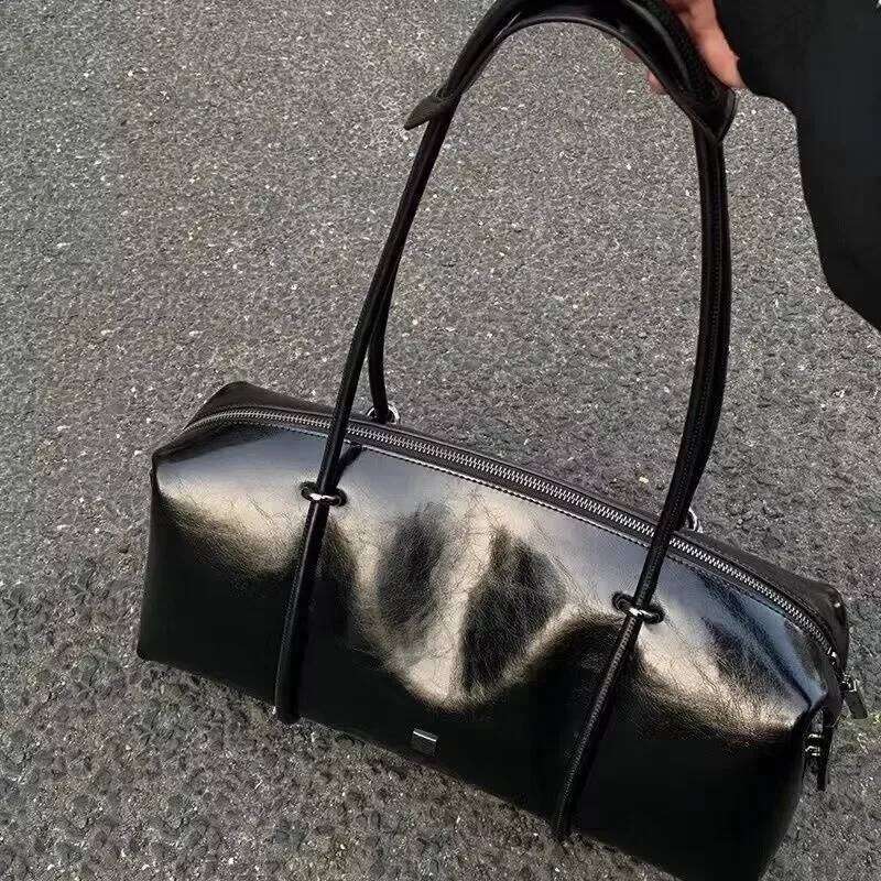 New Arrival Trendy Fashion Style Boston Handbag Pu Leather For Women Chic Design Korea Large Capacity Shoulder Bag