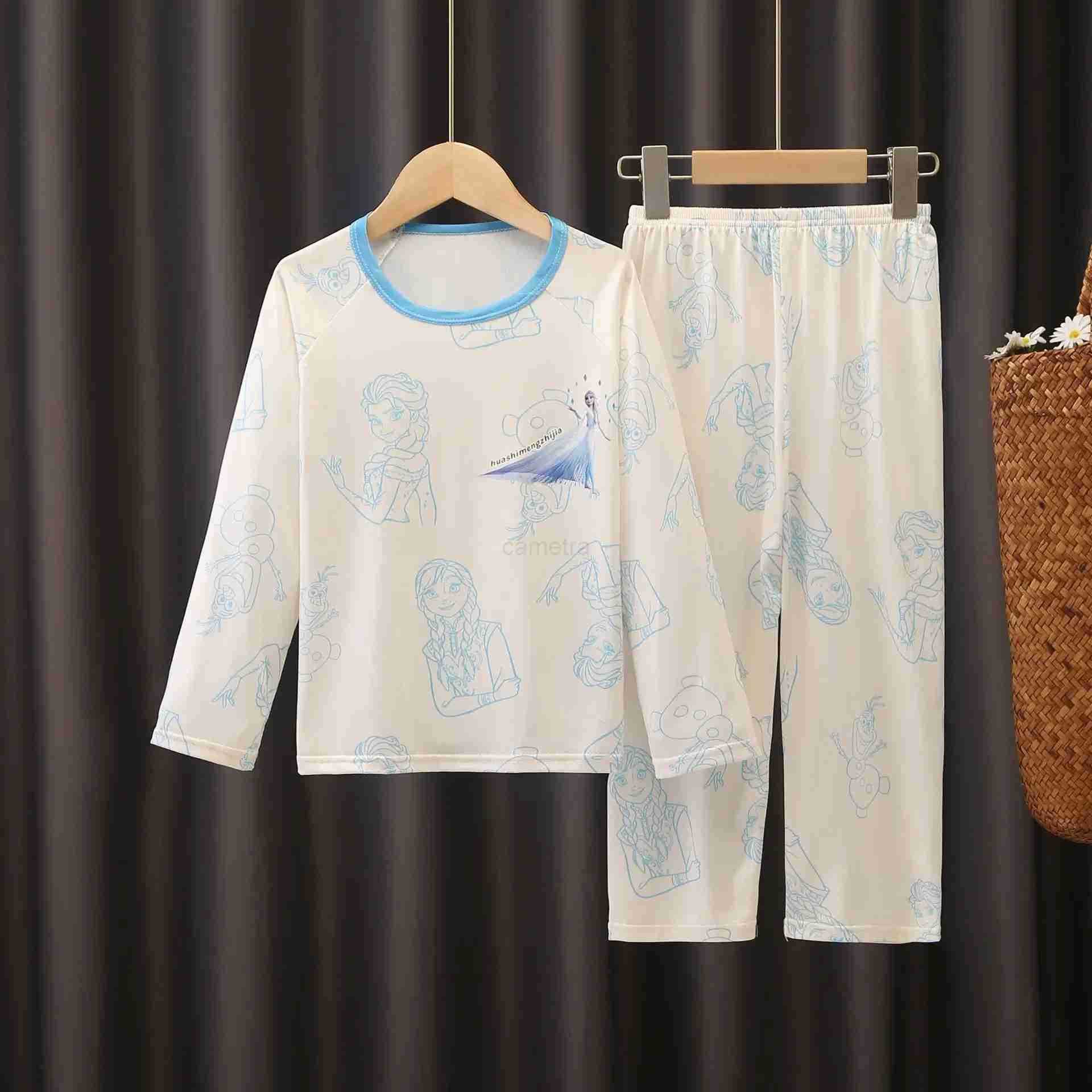 Sanrio Girls Pajamas Spring Autumn Children Pajamas Long Sleeve Cartoon Kids Sleepwear Robe Childrens Clothing Mother XJ250618XJ250618