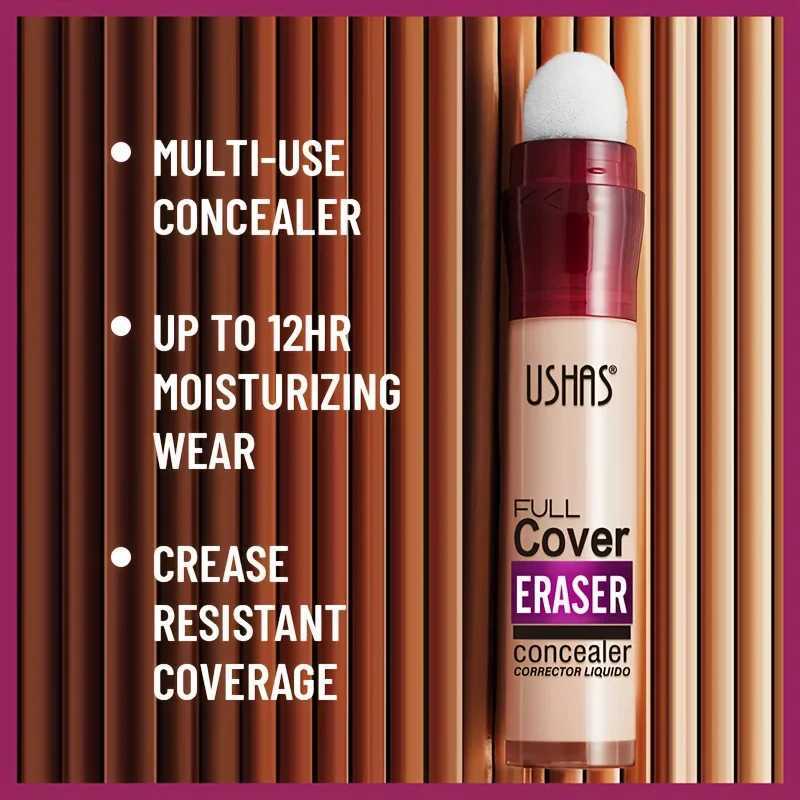 New Sponge Head Liquid Foundation Concealer Face Makeup Waterproof Oil-Control Concealer Base Cream Cover Dark Circles Skin Care XJ250618
