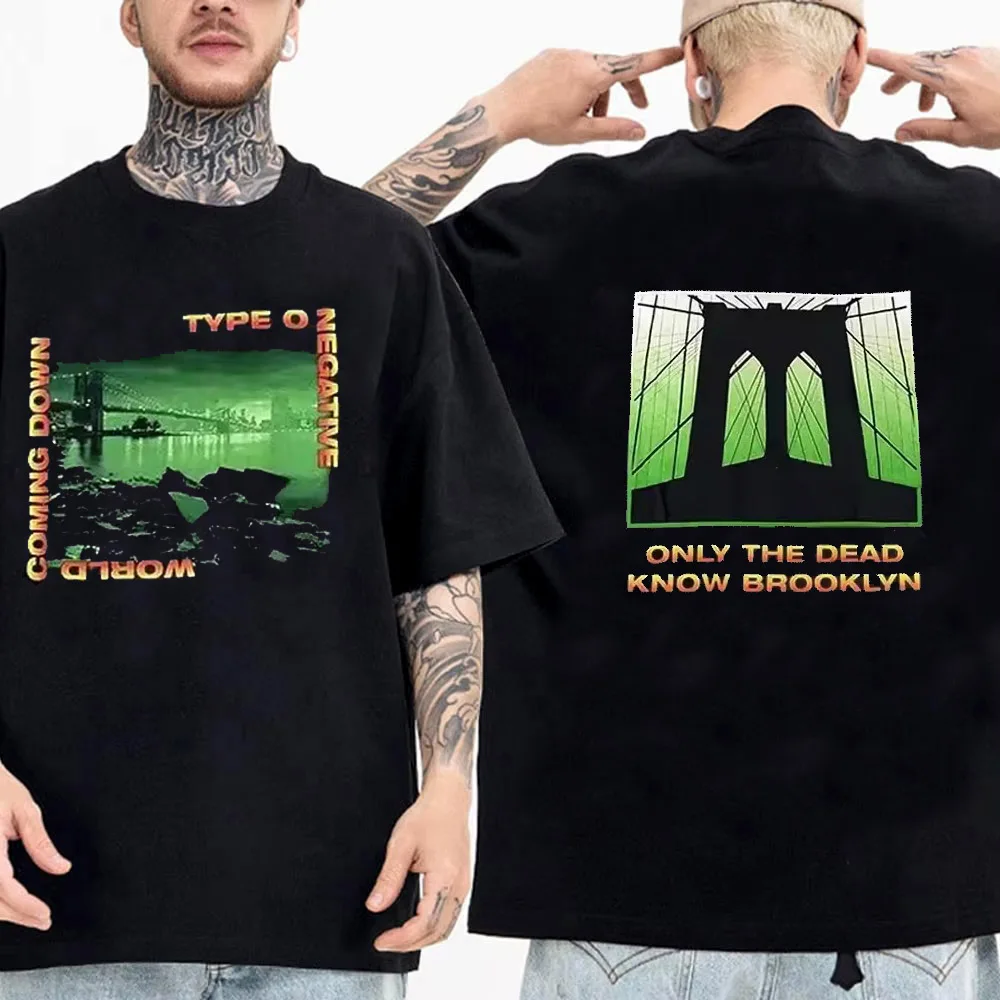 Rock Band Type O Negative Print Cotton T Shirt Men Women Hip Hop Tee T Shirt T-shirt Summer High Quality T-shirts Tops