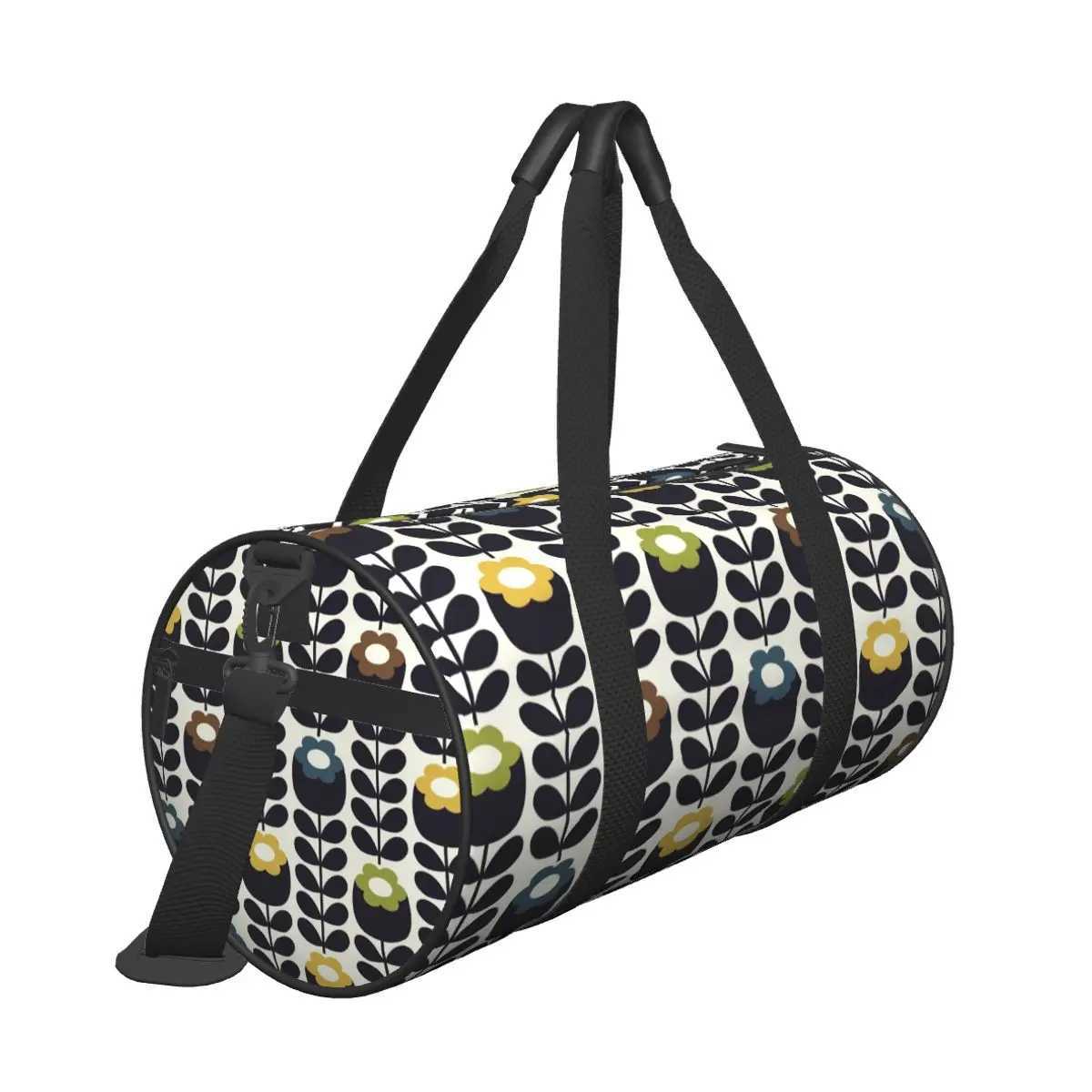 Orla Kiely Travel Bag Colorful Leaf Print Luggage Gym Bag Couple Custom Large Colorful Sports Fitness Bags Oxford Handbags W250618