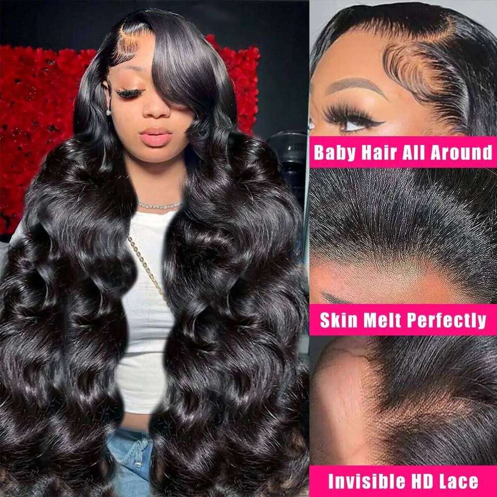 Body wave Glueless 100% Human Hair Ready To Wear 5x5 Frontal 6x4 Brazilian Closure Wig For Women Lace Front Wigs