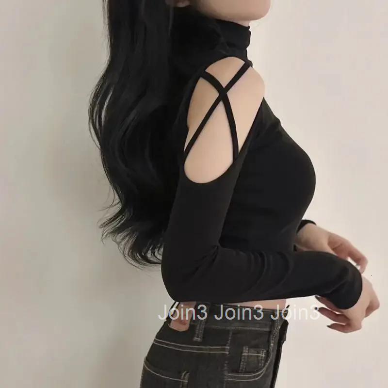 Womens Long Sleeve T-shirt Slim Korean Fashion Top Female Crop Pulovers Reviews Many Clothes Yk2 Popular Harajuku Clothing 2025