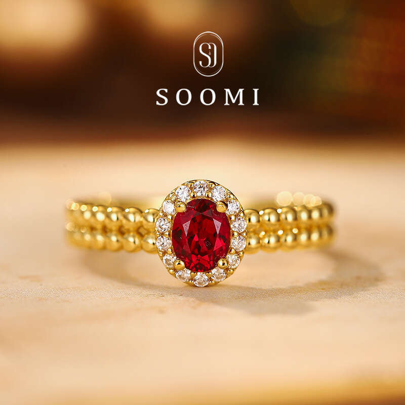 Hot-Selling New Luxury High-End Fashionable Elegant Diamond-Studded Oval Open Ring for Women