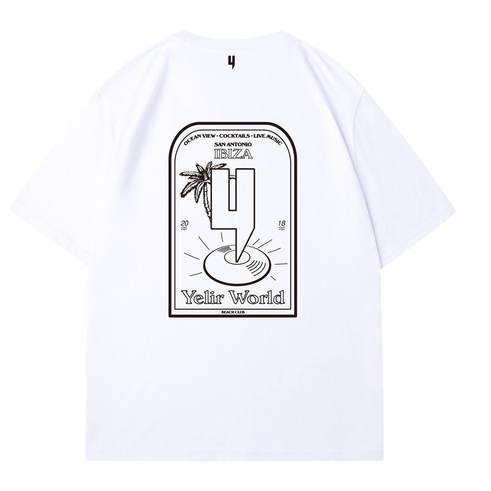 Men's T Shirts Yelir World Loose Fit Pure Cotton Short Sleeve T-Shirt Casual Breathable Base Layer Top Summer Fashion Brand Tee