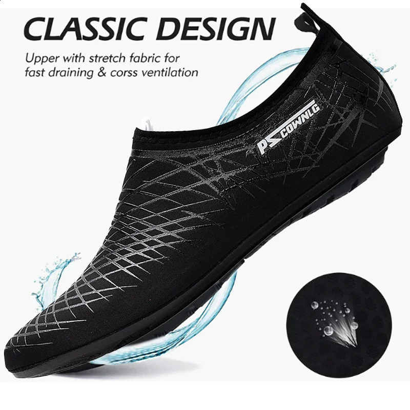 Water Shoes for Women Men Quick-Dry Aqua Socks Swim Beach Barefoot Yoga Exercise Wear Sport Accessories Pool Camping Must Haves 250617