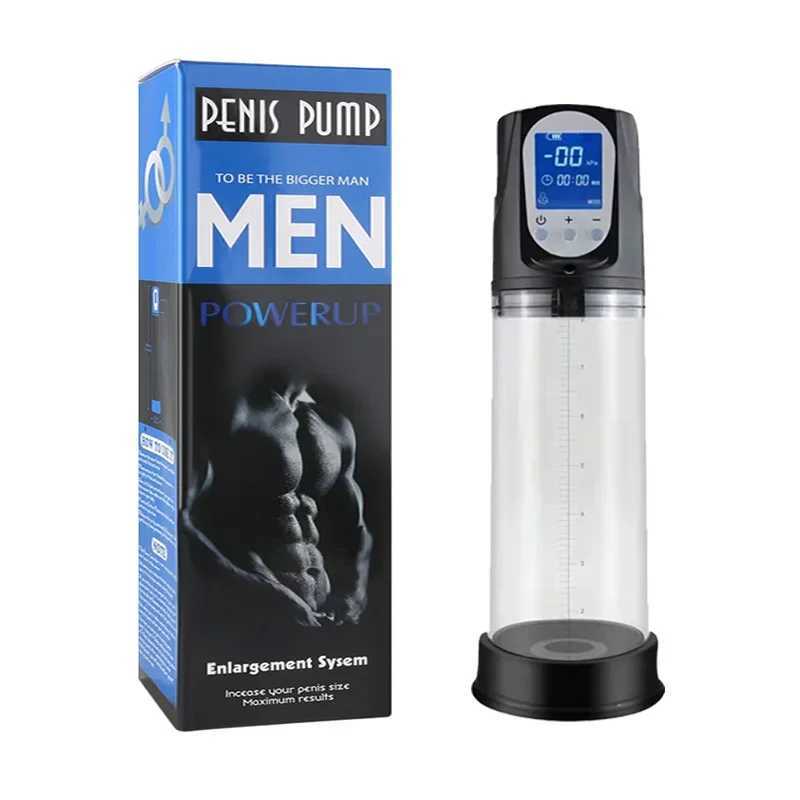 Electric Penis Pump Sex Toys for Men Masturbator Penis Extender Vacuum Pump Penile Enlargement Male Masturbator Massager Ring W250618