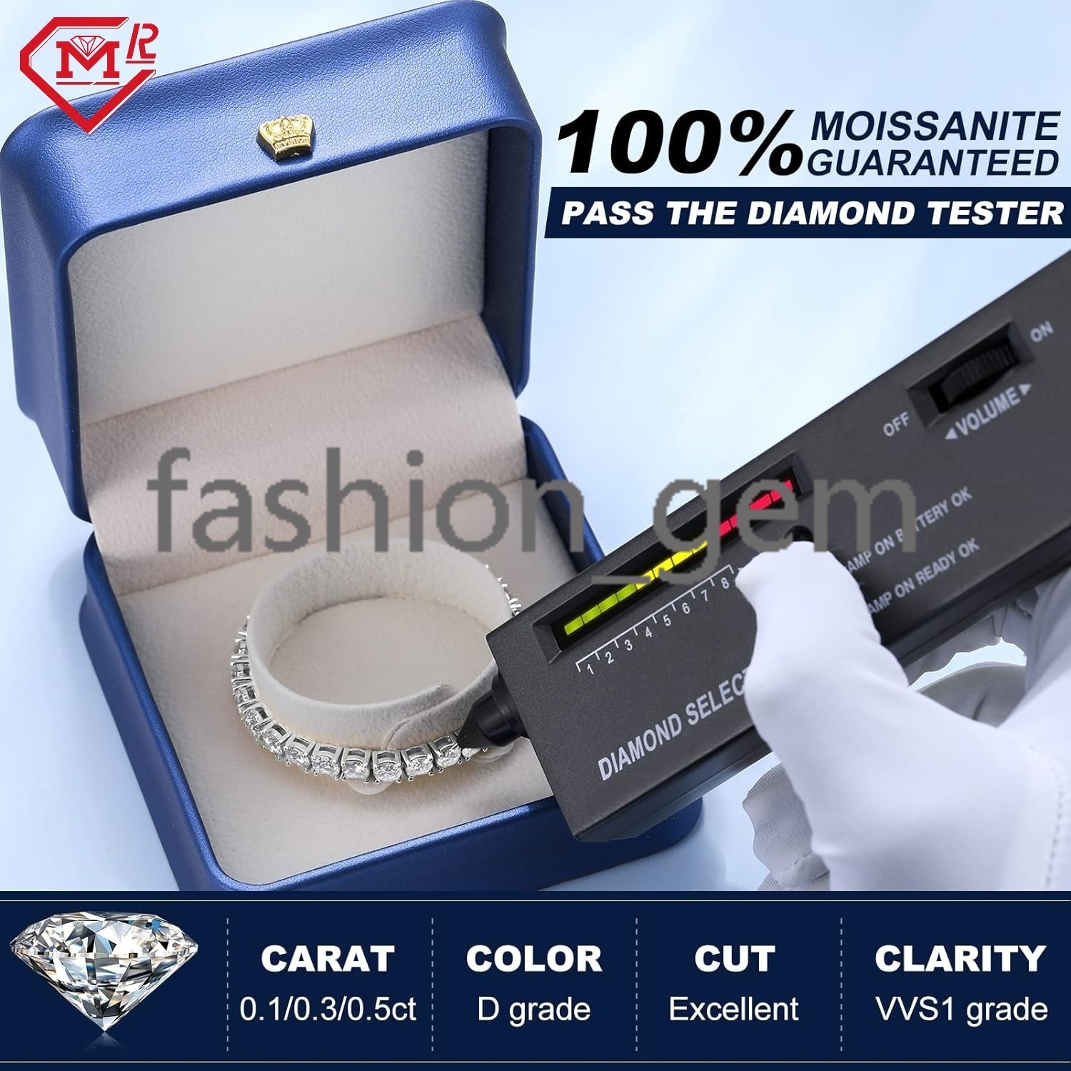 Lab Created Diamond Bracelets 925 Sterling Silver Bracelet 3mm/4mm/5mm D Color VVS Moissanite Tennis Bracelet