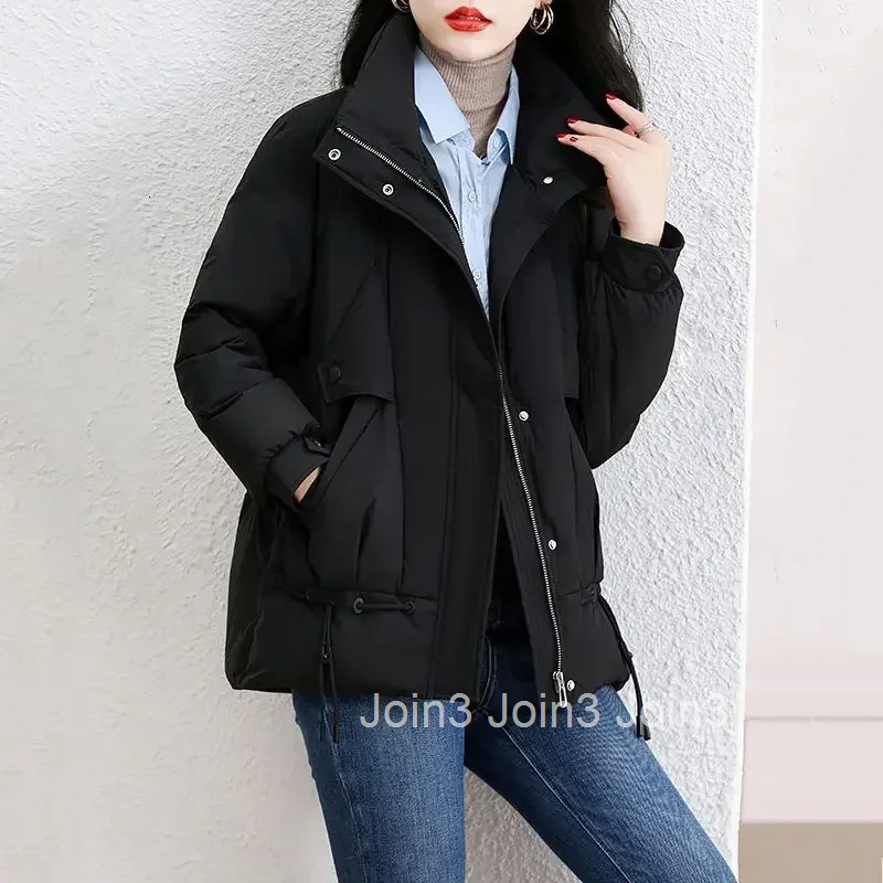 Down Coats for Women Loose Casual Jackets Thick Parkas Woman Outdoor Clothes Luxury Modern Demi-season Cheap 2025 Trend Youthful