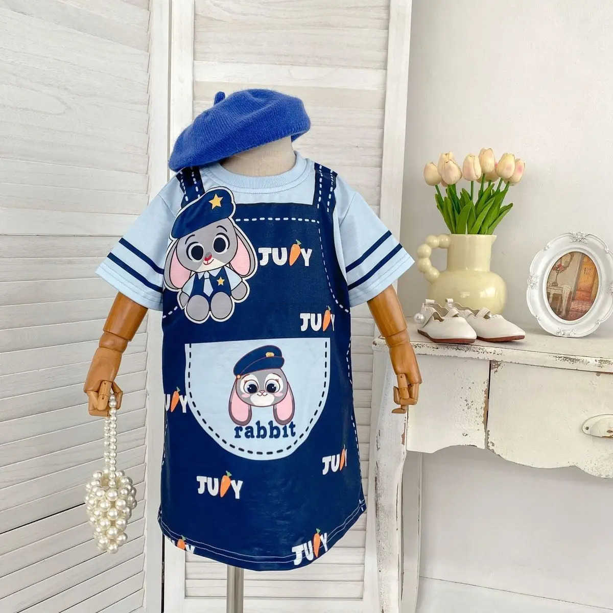 Sanrio Cute Casual Girls Dress 2025 Summer Children Cartoon Sanrio Short Sleeve Kuromi Dresses Toddler Sweet Princess Dresses ClothesXJ250618