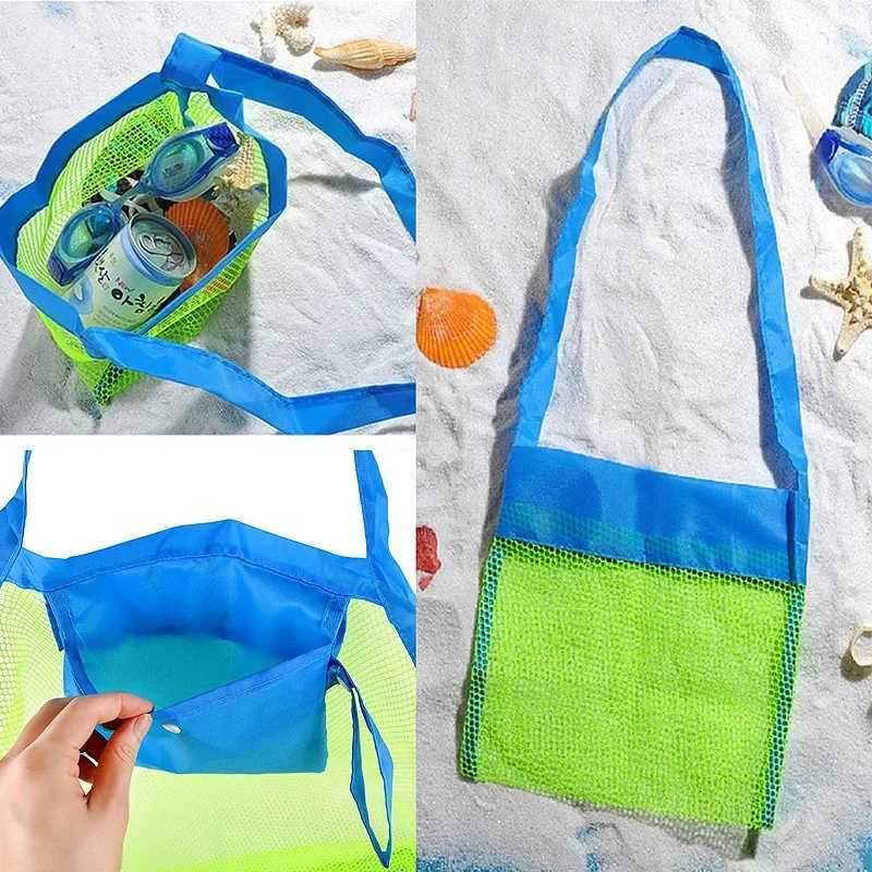 Beach Mesh Bag Children Sand ay Protable Kids Beach Toys Clothes Bags Toy Storage Sundries Organizers Bag Cosmetic Makeup Bags B250618
