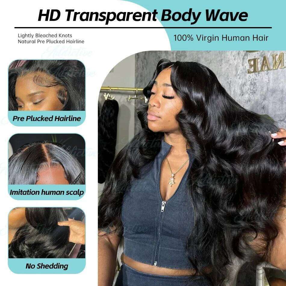 YKB Water Wave 30 34 Inch 5x5 Closure Wigs Human Hair Preplucked 180 Density Glueless 13x5 Lace Frontal Wig For Women