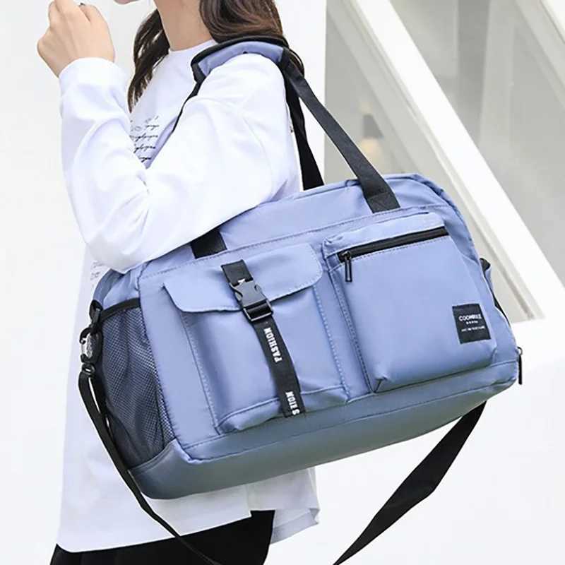 Large Fitness Bag Sports Handbag Women Dry Wet Shoes Pocket Single Shoulder Crossbody Swimming Yoga Gym Travel Backpack Duffel W250618
