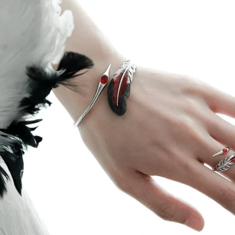 Elegant New Chinese Style Original Minimalist Design - Spirit Crane Floating Life Bracelet with Crane Motif - High-End Sweet-Cool Handcuff