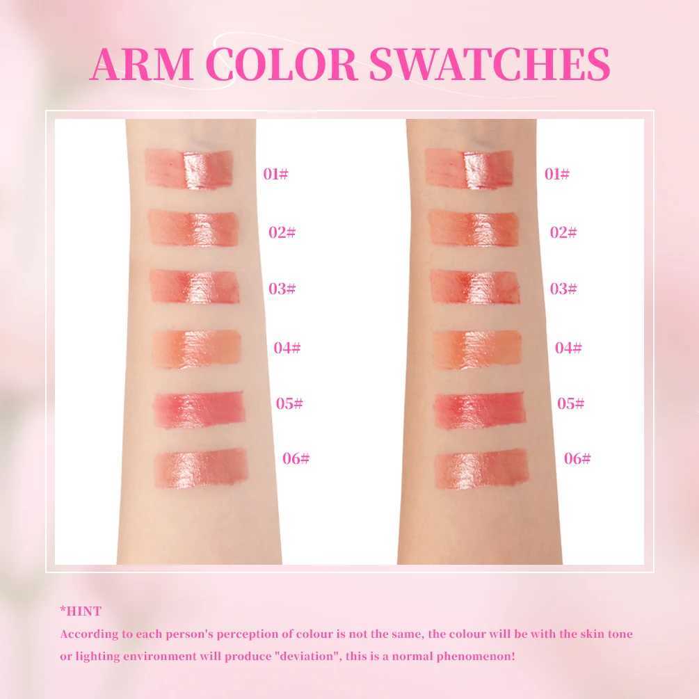 QIBEST Mirror Lip Gloss Liquid Lipstick Watery Clear Lip Glaze Moisturizing Lasting Lip Glaze Non-Sticky Plump Lip Tint Makeup XJ250618