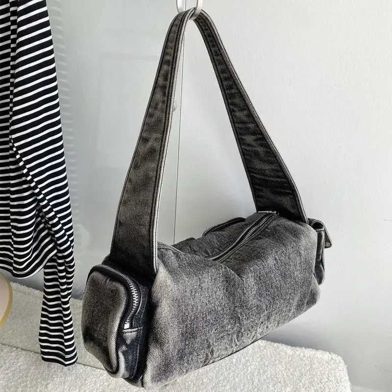 Denim Bag Wen 2025 New Spring Vintage Shoulder Bag Handbag Off Lady Girls Bags B250618