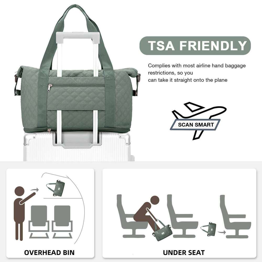 New Short Trip Women, Fashion Portable Travel Bag, Large Capacity Multi-Function Handheld Bag For Delivery, (Green)