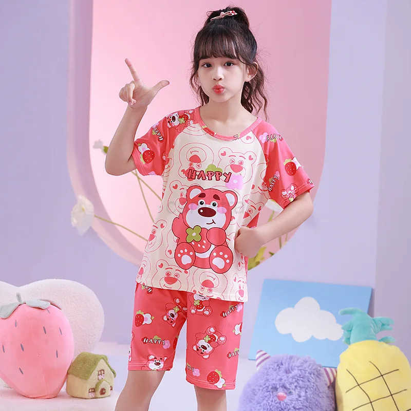Sanrio Pajama Girl Sets for Children Loungewear Boys Pajamas Sleepwear Robe Childrens Clothing Mother Kids XJ250618XJ250618