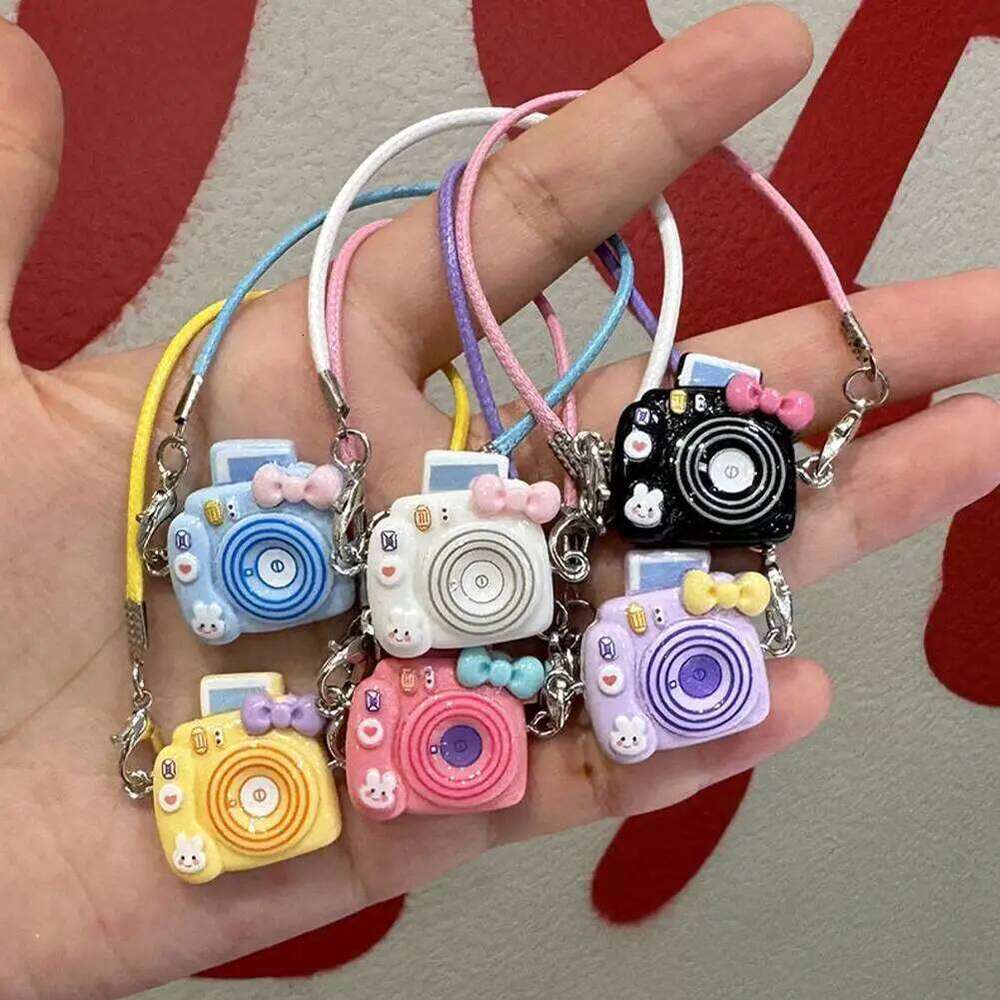 Labubu Bag Mini DIY Camera Dress Up Plush Toy For Cm Doll Hanging Neck Accessories Dollhouse Pendant