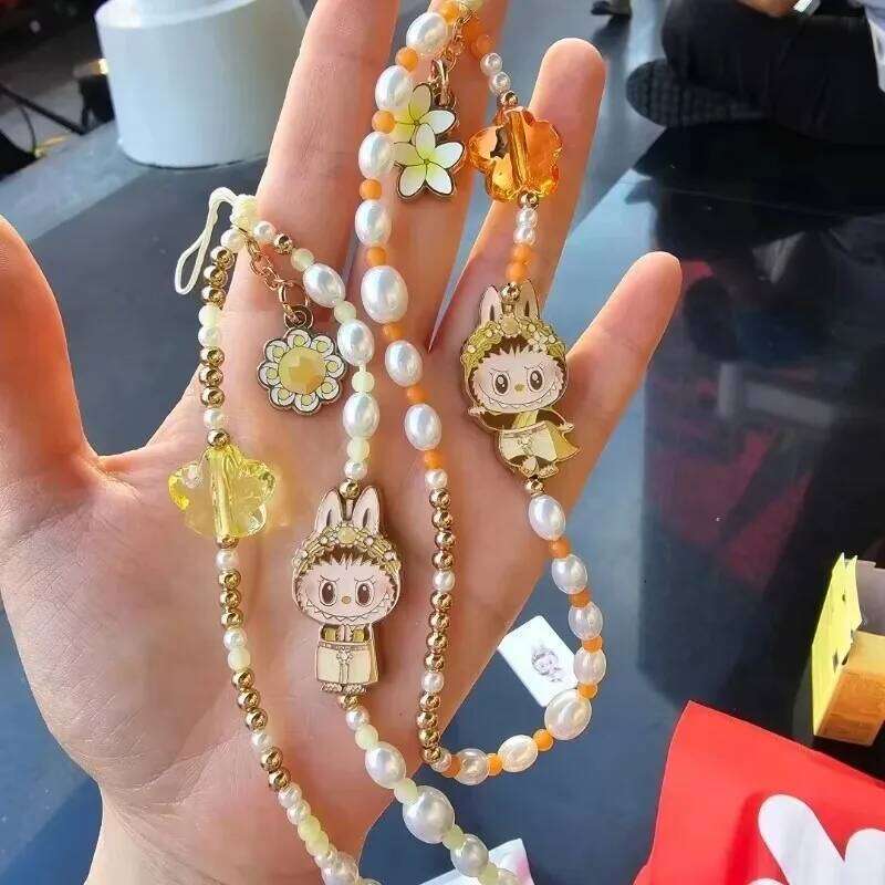 Genuine Thailand Limited Labubu Good Lucky To You Series Bag Mobile Phone Lanyard Statue Kawaii Surprise New Year Toy Gift