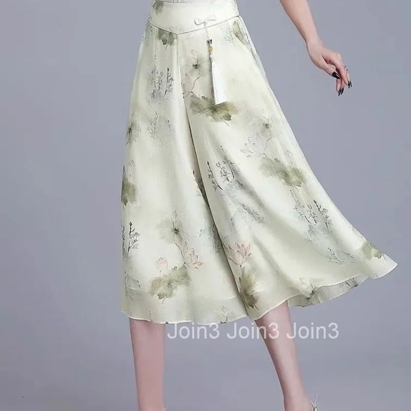 High Waist Skirts for Women Pants Chiffon Midi Woman Skirt Chorts Summer 2025 Korean Style Vintage Trend Casual Fashion Cheap V