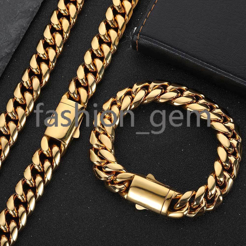 Custom Miami Cuban Link Chain 925 silver 925 silver Hip Hop Jewelry 14K/18K Gold Plated Cuban Chain Mens Necklace