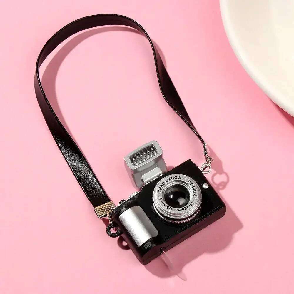 Labubu Bag Pc Dollhouse Miniature Digital SLR Camera Labubu For Upset Duck Dolls House Decoration Accessory