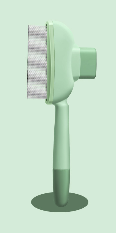 Pet comb Dog flea comb Cat flea removal comb Plastic dense tooth special comb Steel needle comb Hair removal comb