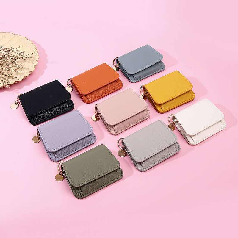 Women's Short Wallet INS Fashion Macaron Color Multi-Card Slot Card Holder Female Student Coin Purse