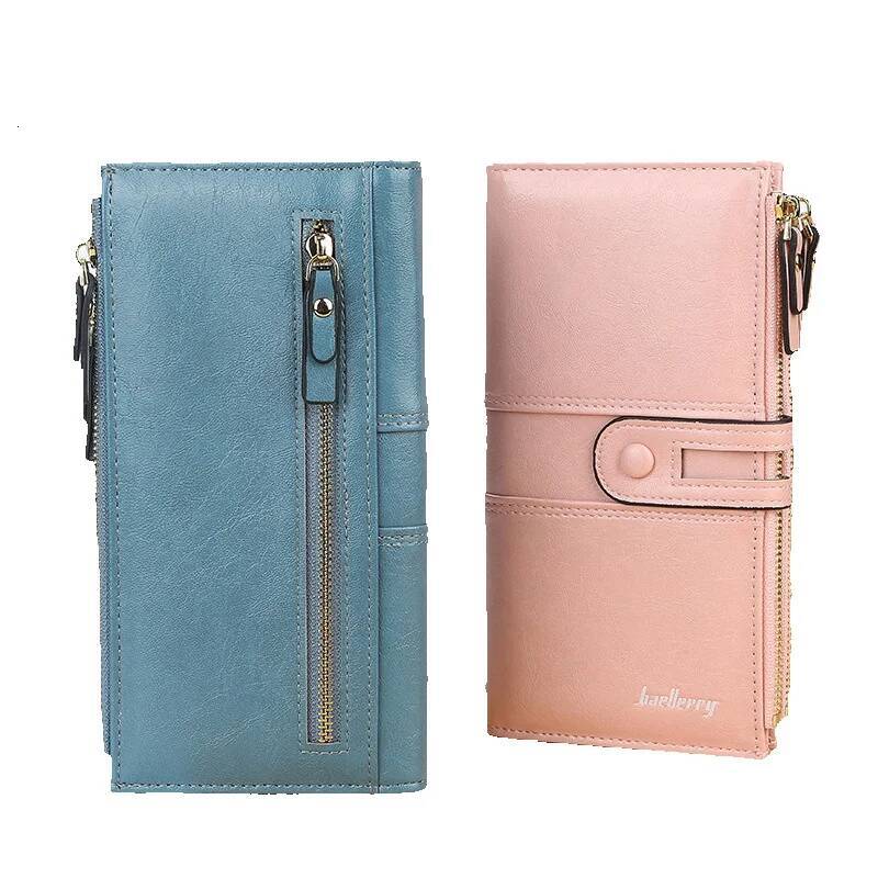 Free Shipping Designer Baellerry New Women's Long Buckle Wallet Multifunctional Luxury Bag Fashion Phone Bag Korean Style Zipper Coin Purse