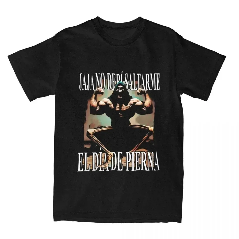 Men T-Shirt Gym Cotton Mens T Shirts Skulls Ponte Tops Casual Clothing