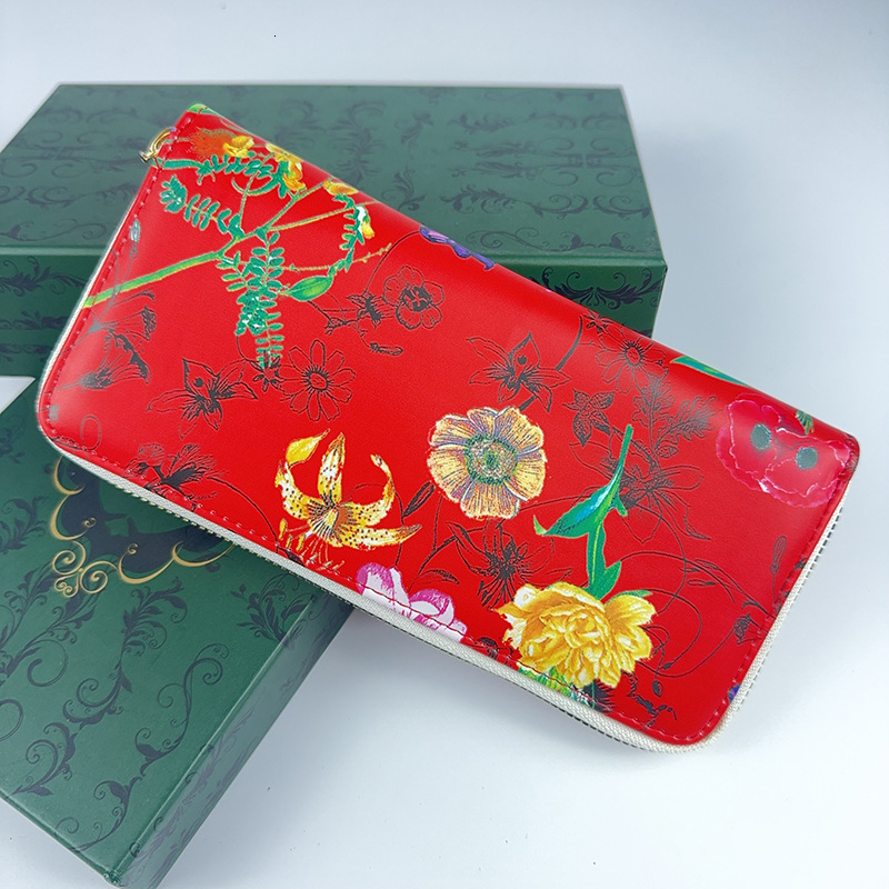 Luxury Bag Free Shipping Designer 2025 New Printed Women's Single Pull Wallet Single Pull Bag Mobile Phone Bag