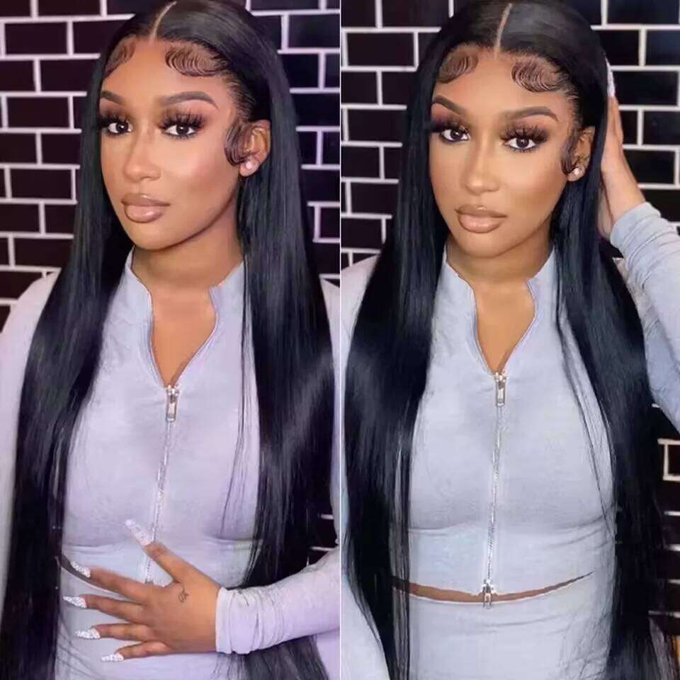 Straight Glueless Wigs Brazilian Human Hair 13x4 13x6 HD Frontal For Women 5x5 6x4 Lace Closure Cheap Wig 180% 38 30 In
