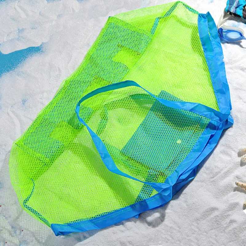 Children Sand ay Portable Mesh Bag Kids Toys Storage Bags Swimming Large Beach Bag for Towels Wen Cosmetic Makeup organizer B250618