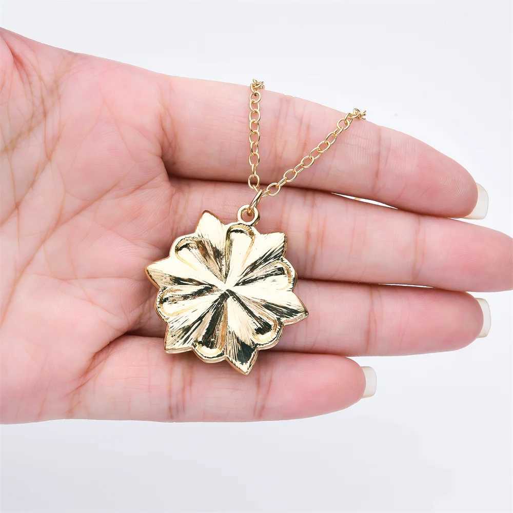 Harong New Fashion Crystal Flower Anastasia Womens Necklace Vintage Elsa Princess Together in Paris Pendant Cosplay Jewelry W250618