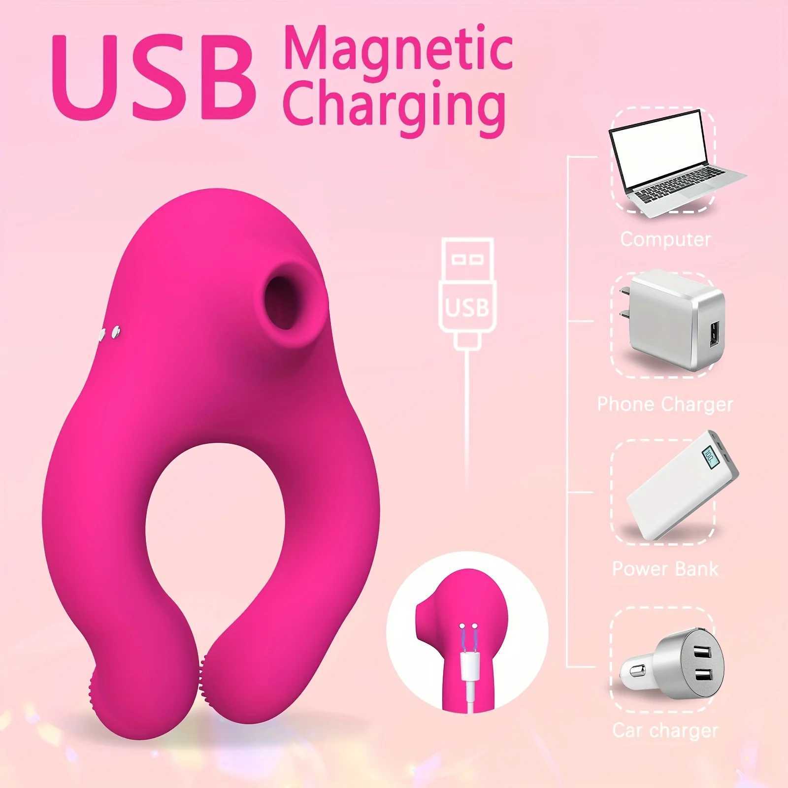 Vibrator for Women Penis Cock Ring Clitoral Stimulator Clit Sucker Delay Ejaculation Dick Enlarger Ring Sex Toys for Men Couples XJ250618