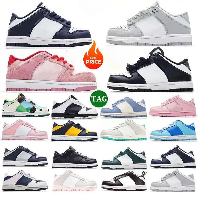 kids shoes Designer baby running shoes, panda sports shoes, children's shoes tout-petit, the daughter of the baby daughter, black shoes, white olives, green coast, ucky cow