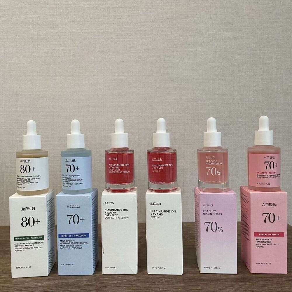 face skincare Anua Peach 70% Nicotinamide Serum Essence Toner Essence 30ml Birch Tree 80% Nicotinamide Essence Health beauty
