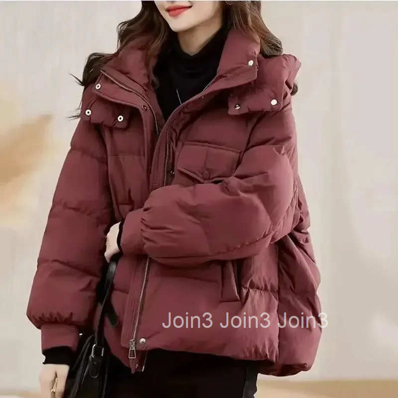 Hoodie Coats for Women Zip-up New in Outerwears Parkas Woman Luxury Demi-season Winter Clothes 2025 Warm Sale Lined Down Jackets