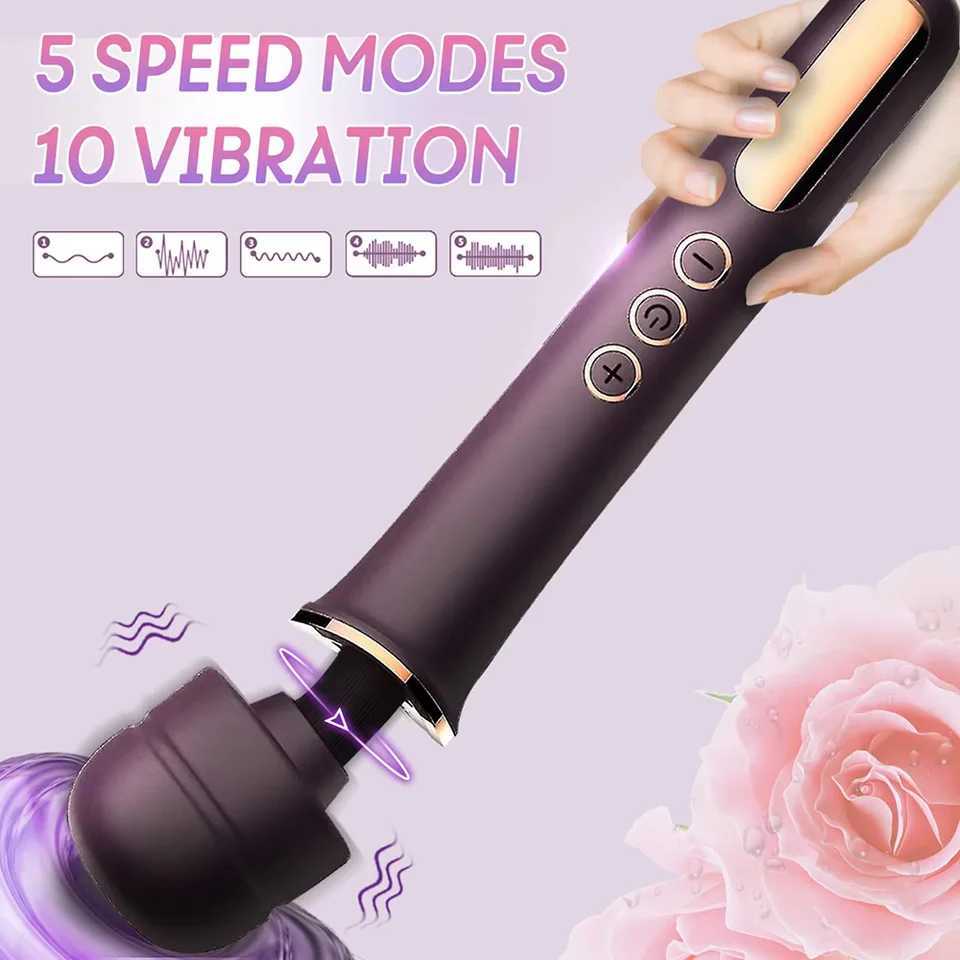 1PCS Multi-purpose vibrating stick made of silicone material 10 frequency 5-speed waterproof and silent sexy toy for women XJ250618