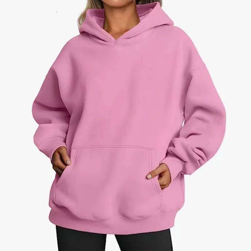 New Casual Men, Warm Fleece Hoodies for Women, Spring and Autumn Sweaters, Oversized Sweatshirts in Various Colors Black Fashion, Top
