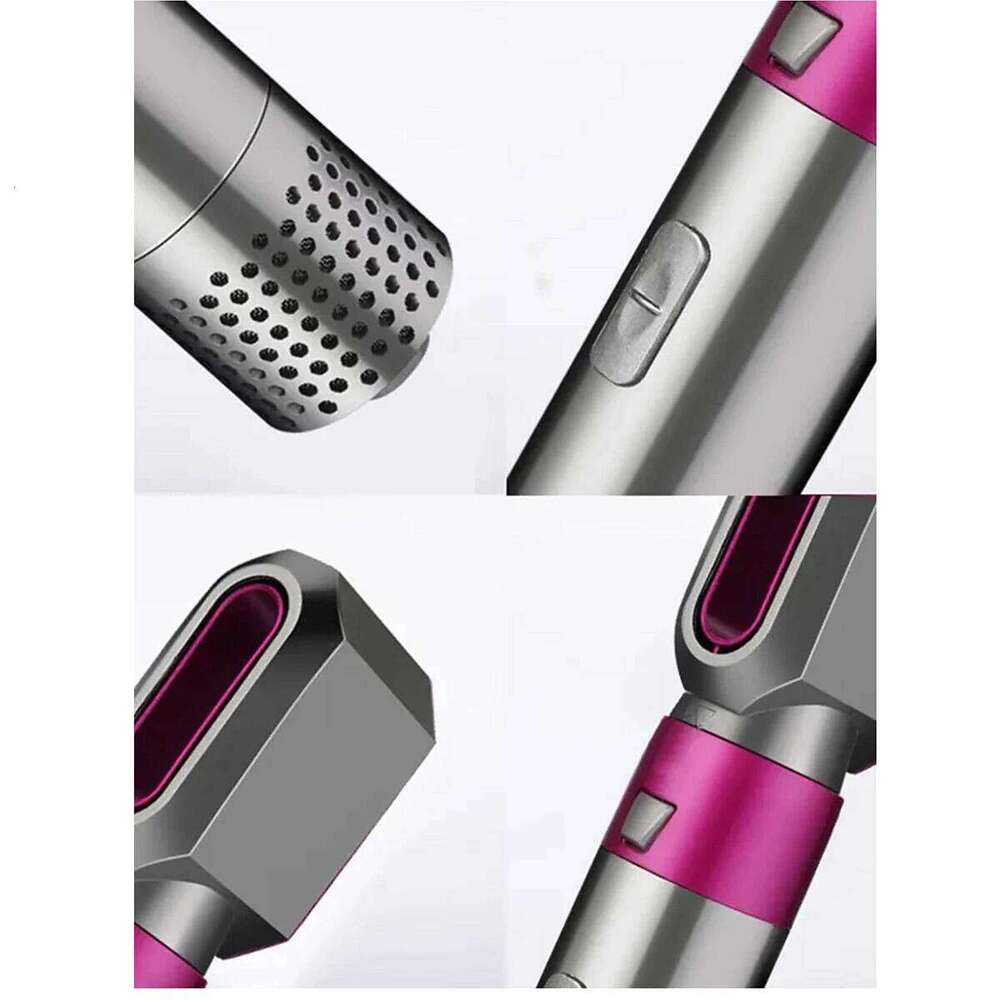 Hot 5 in 1 Negative Ionic Detachable Dryer Styler Air Culer Wand Hair Straightener Brush Blow