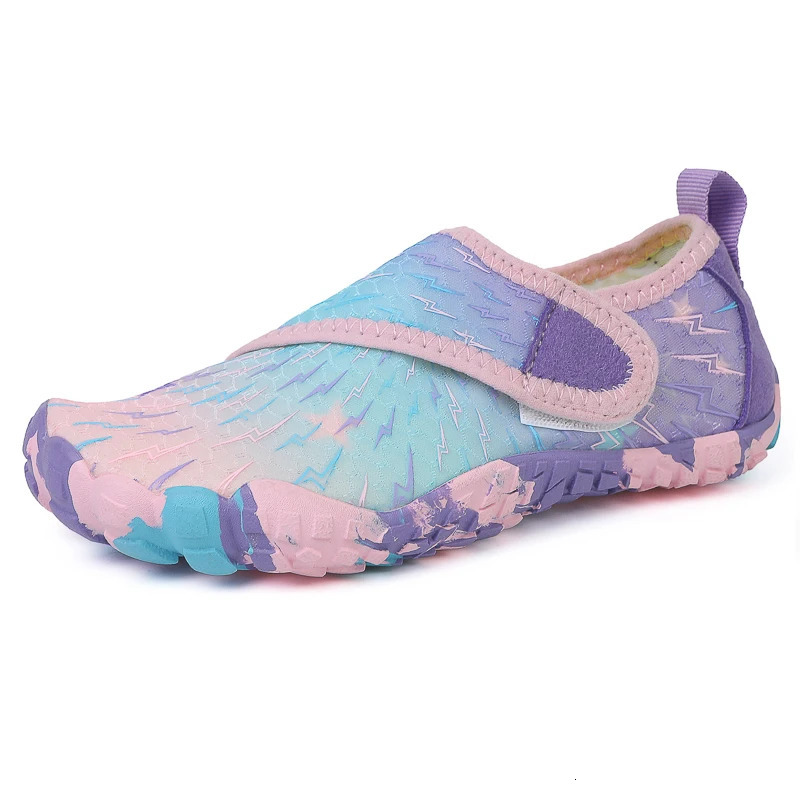 Colorful Kids Aqua Shoes Beach Five Fingers Barefoot Water Shoes Swimming Seaside Upstream Wading Children Sneakers Summer 250613