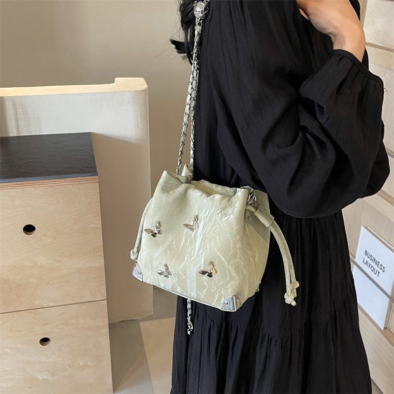 Free shipping designer Crossbody Bag Niche Bag Women Bag New Trendy Butterfly Versatile Shoulder Bag Popular Bucket Bag