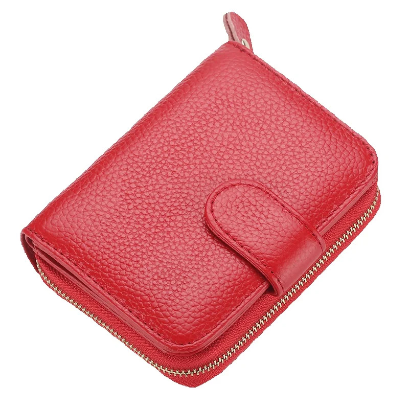 Free Shipping Luxury Top Layer Cowhide Driver's License Wallet RFID Genuine Leather Card Holder Designer Anti-theft Zipper Multi-functional Card 