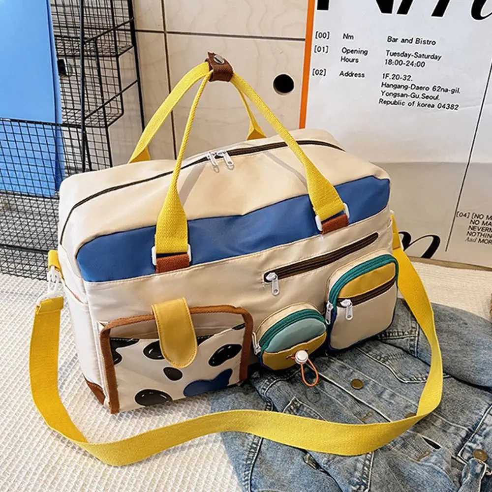 Kawaii Travel Duffel Bag Portable Wet Dry Separation Womens Fitness Handbag Crossbody Durable Gym Shoulder Bag Business Trips W250618