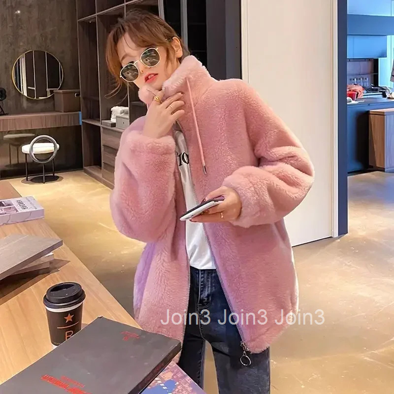 Female Coat Pink Pretty Loose Zip-up Clothing Promotion Elegant Womens Jackets Great Demi-season Offer Youthful Long Sleeve